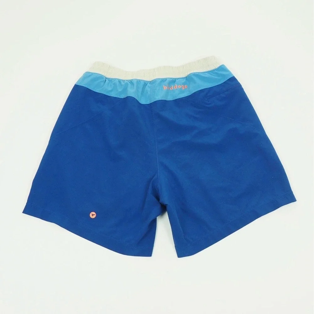 Birddogs Training Running Shorts Mens Medium Blue Lined Stretch Active Workout